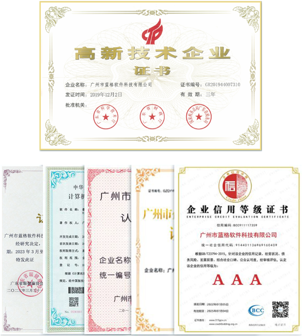 十八项资质证书,权威认证